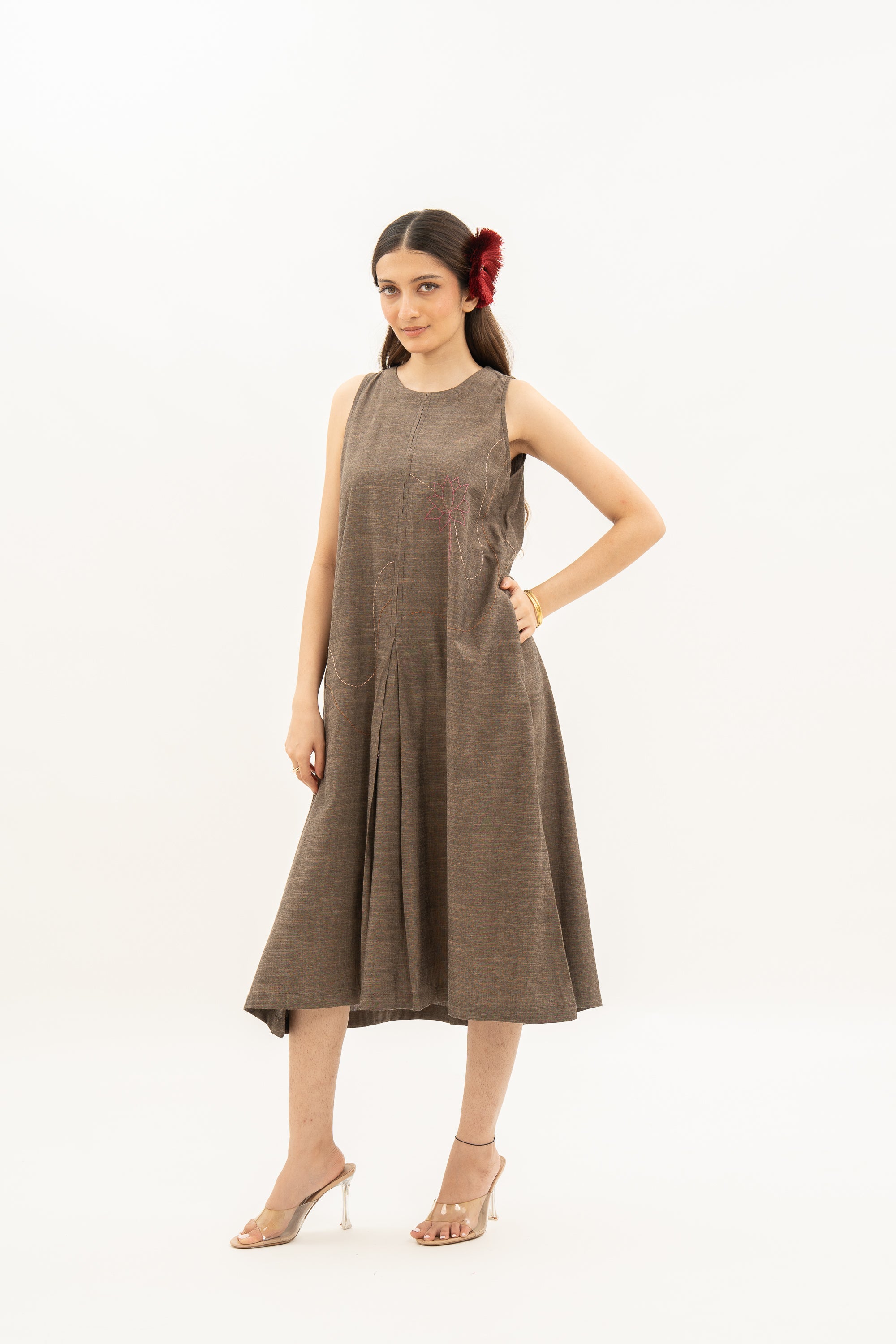 Kamal Talai A-Line Sleeveless Ethnic Dress Miorahofficial Kamal Talai A-Line Sleeveless Ethnic Dress Miorahofficial