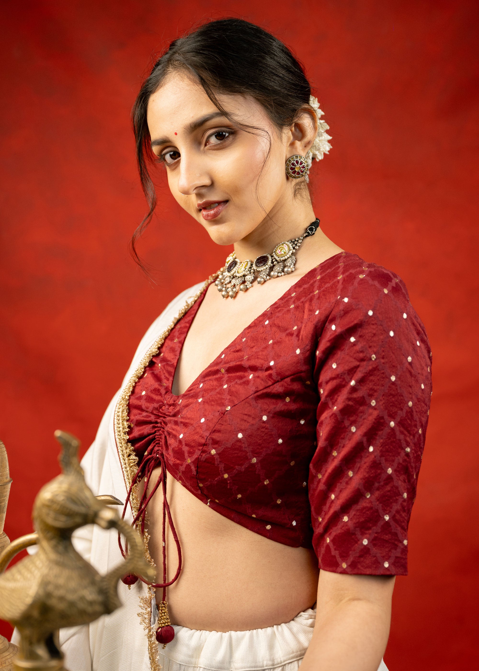 Chandni Red Chaniya Choli Set