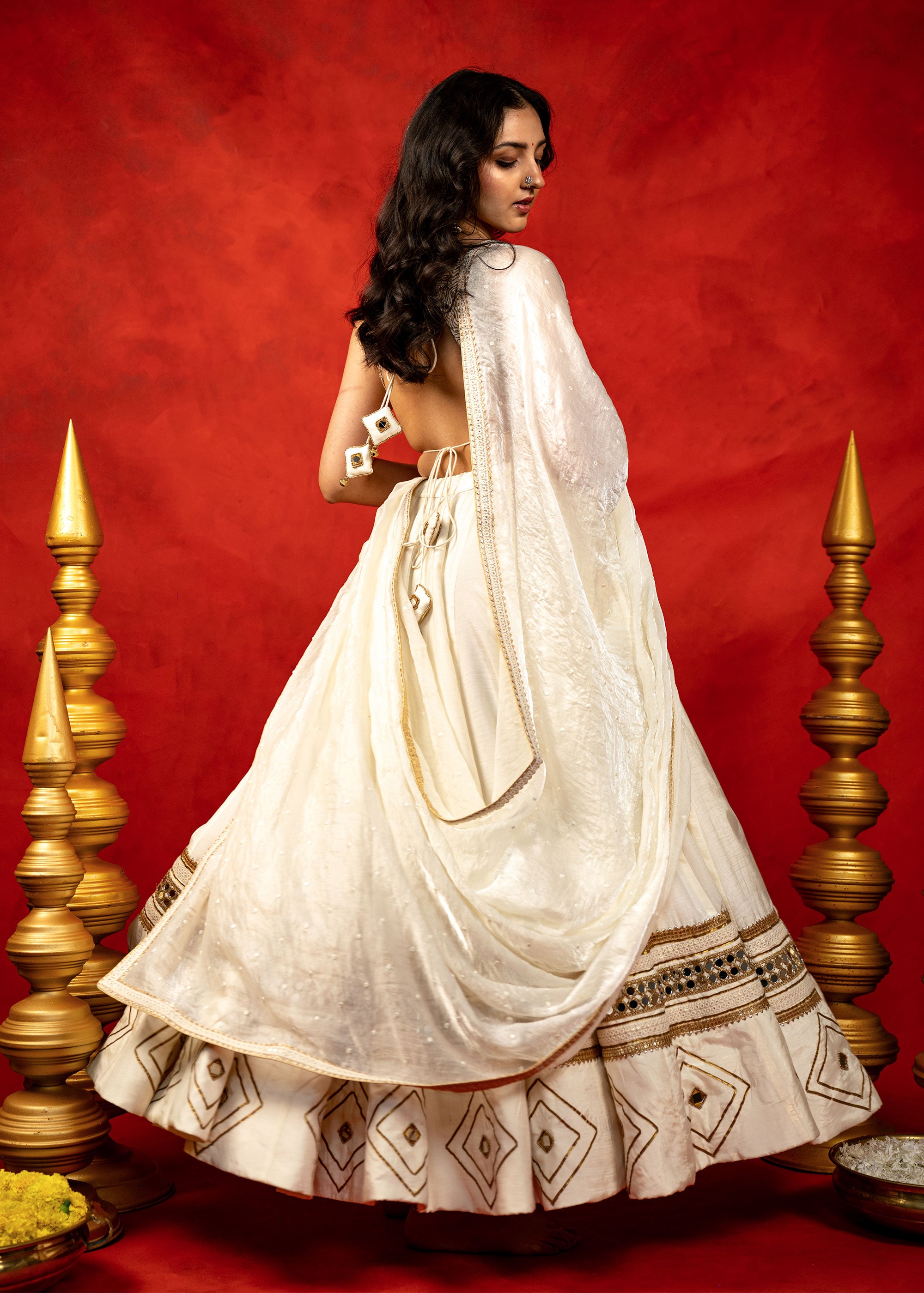 Safed Kiran Chaniya Choli set