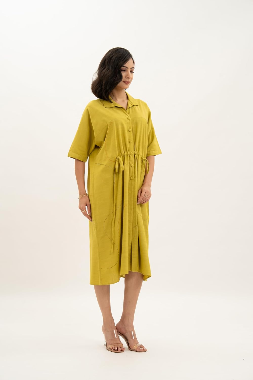 Kamal Talai Club Collar Tie String Dress