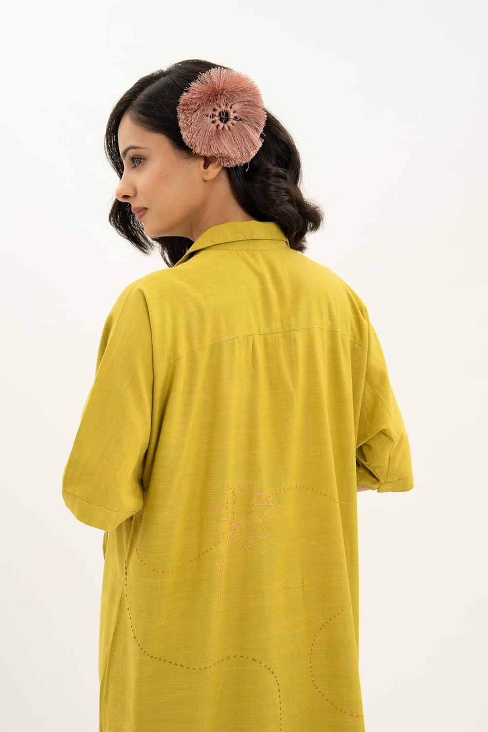 Kamal Talai Club Collar Tie String Ethnic Dress