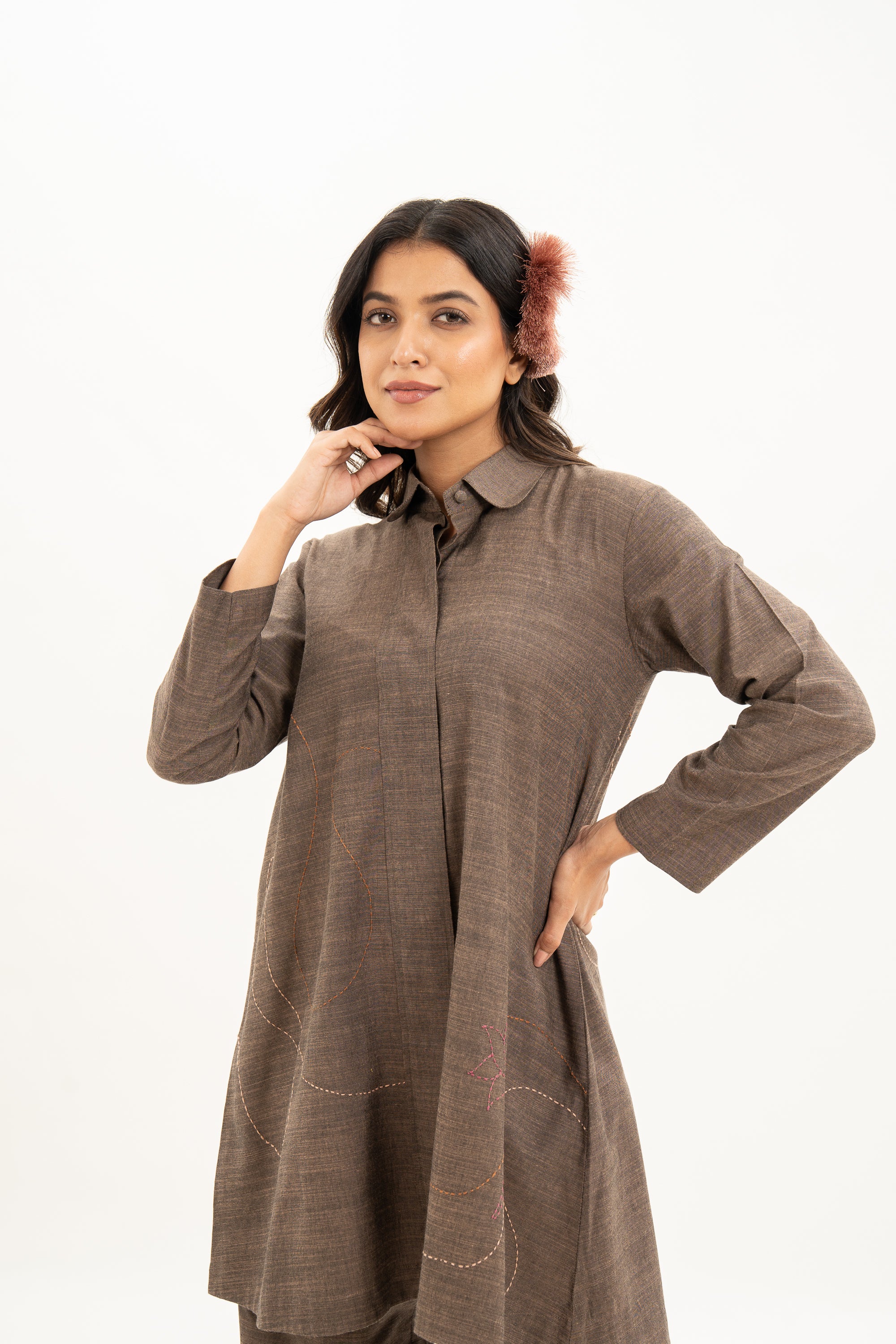 Kamal Talai Flared Shirt and Relax Fit Pant Co-Ord Set