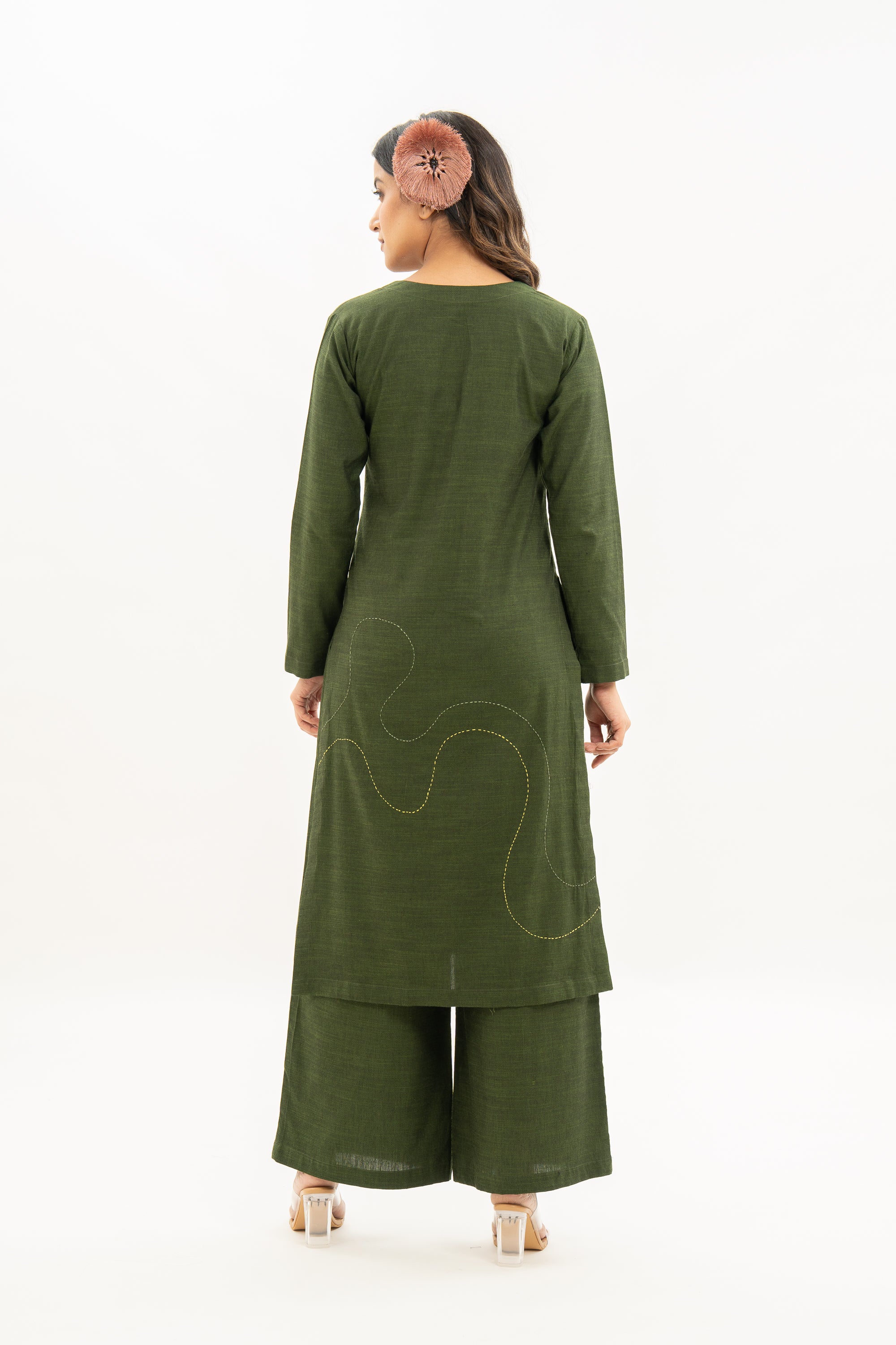 Kamal Talai Button Up Kurta and Pant Co-Ord Set