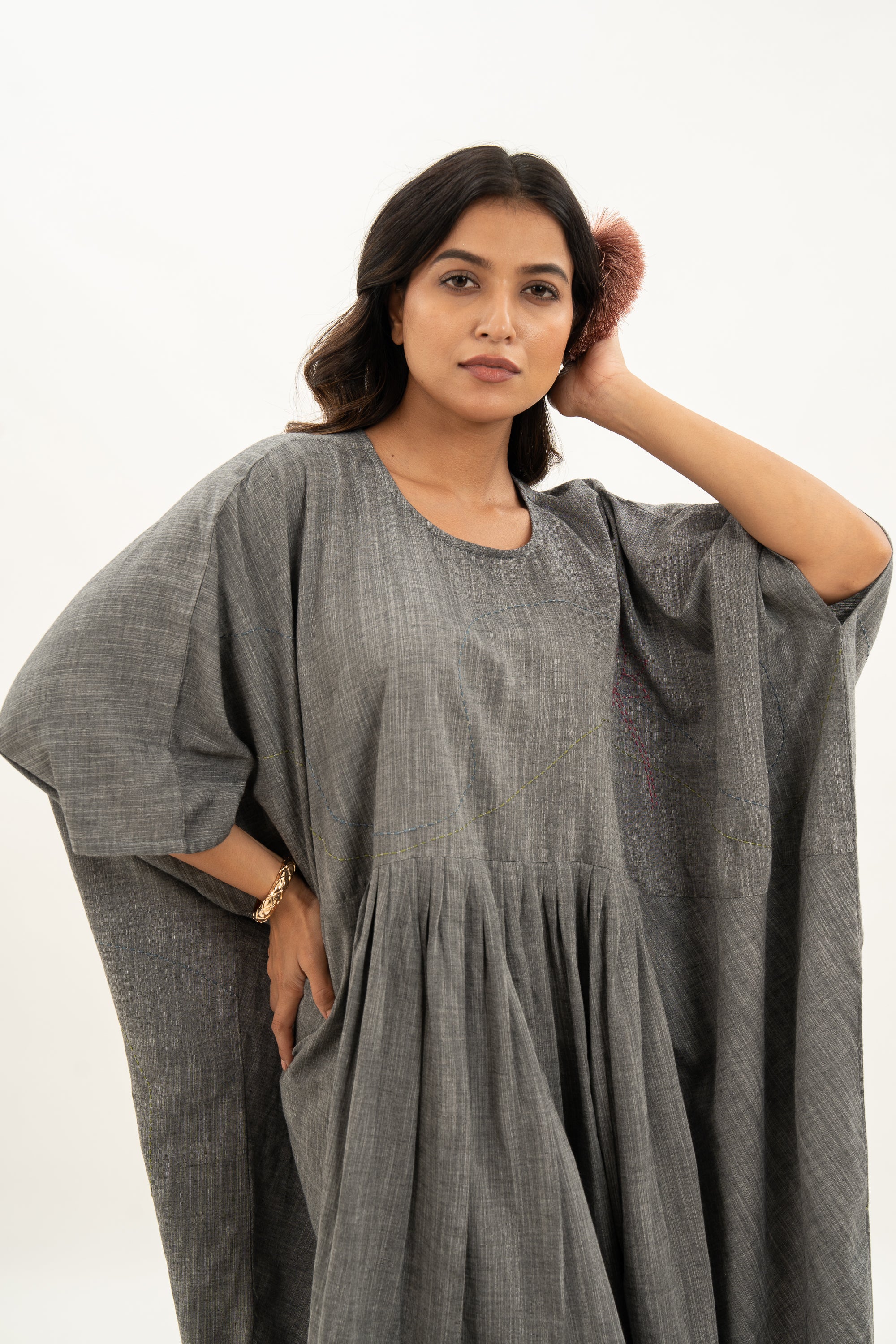 Kamal Talai Oversized Kaftan-Style Ethnic Dress