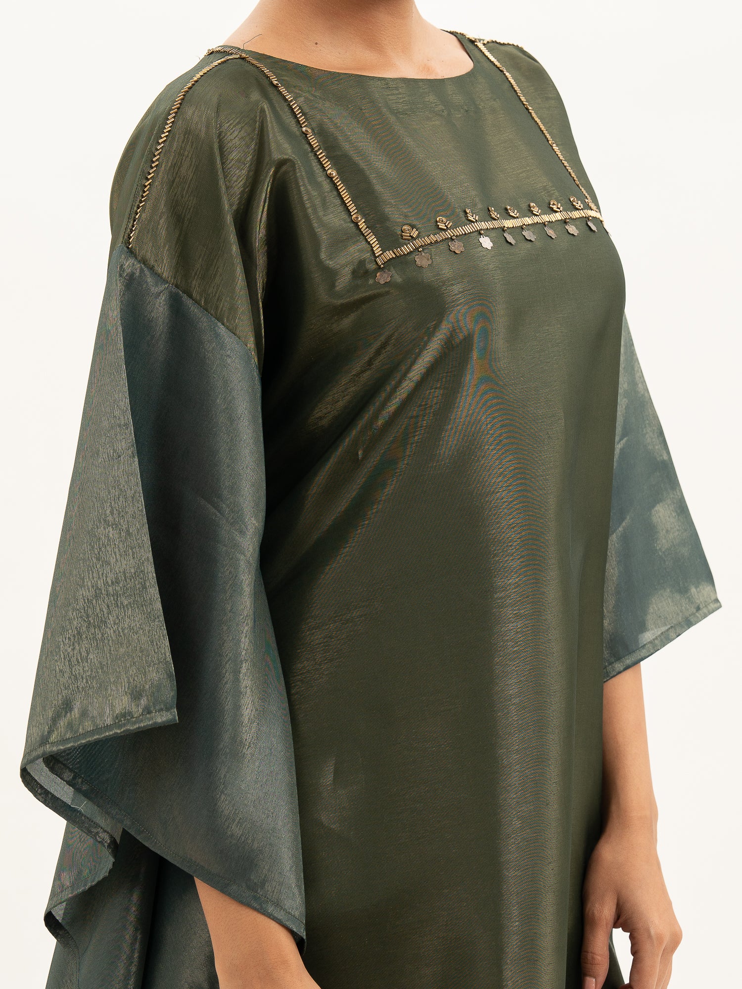Miorah Zari Tissue Kaftan Ethnic Dress