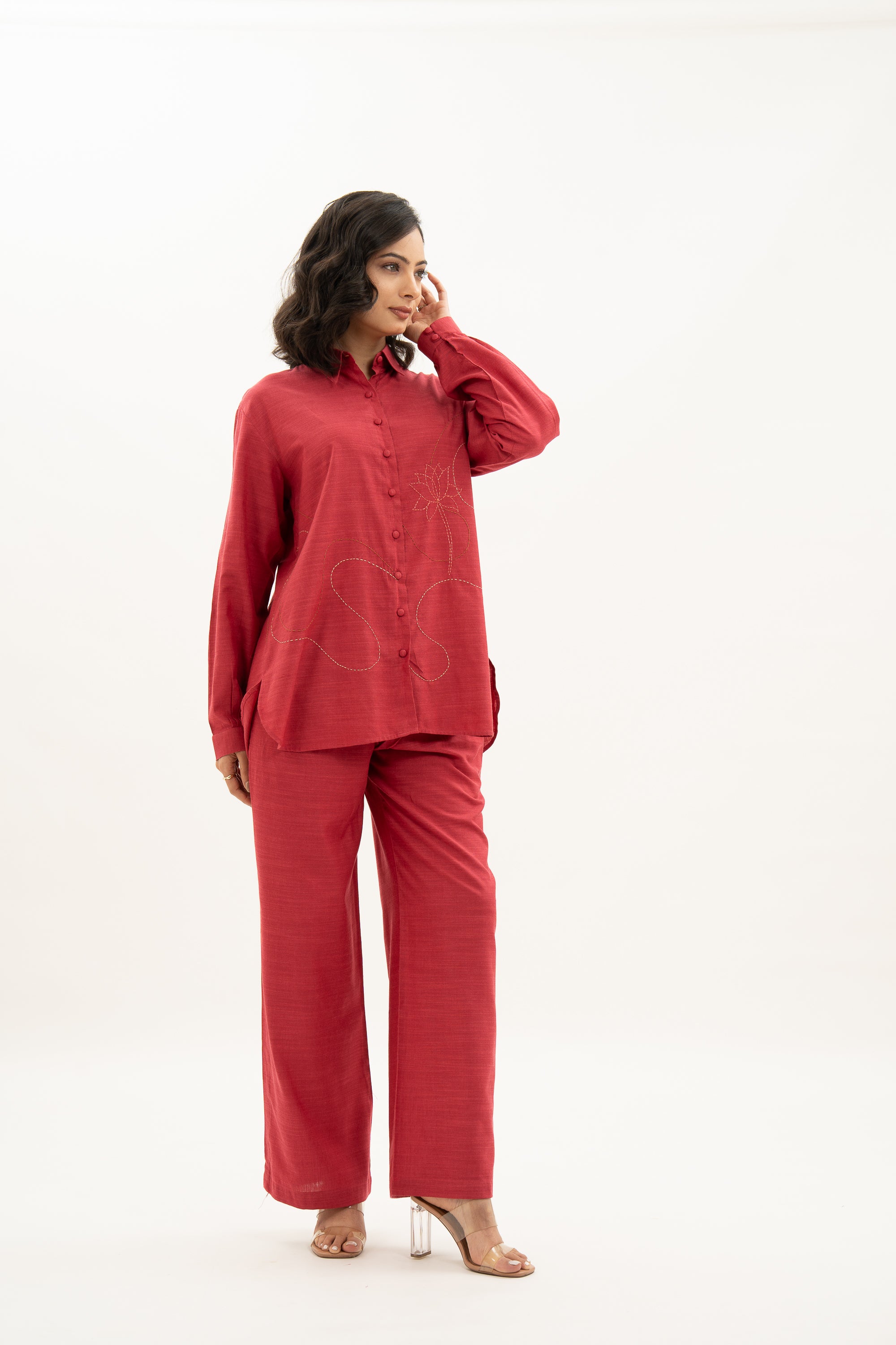 Kamal Talai A-Line Shirt & Relax Fit Pant Co-Ord Set