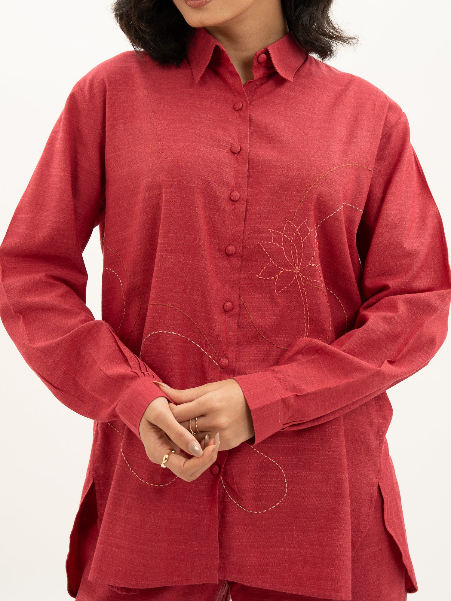 Kamal Talai A-Line Shirt & Relax Fit Pant Co-Ord Set