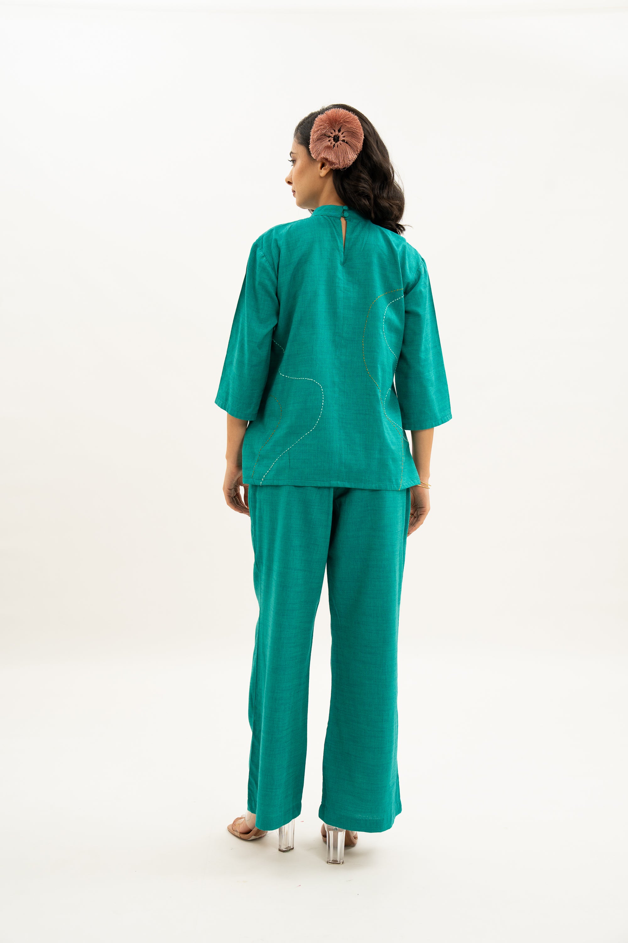 Kamal Talai Band Gala Top and Relax Fit Pant Co-Ord Set