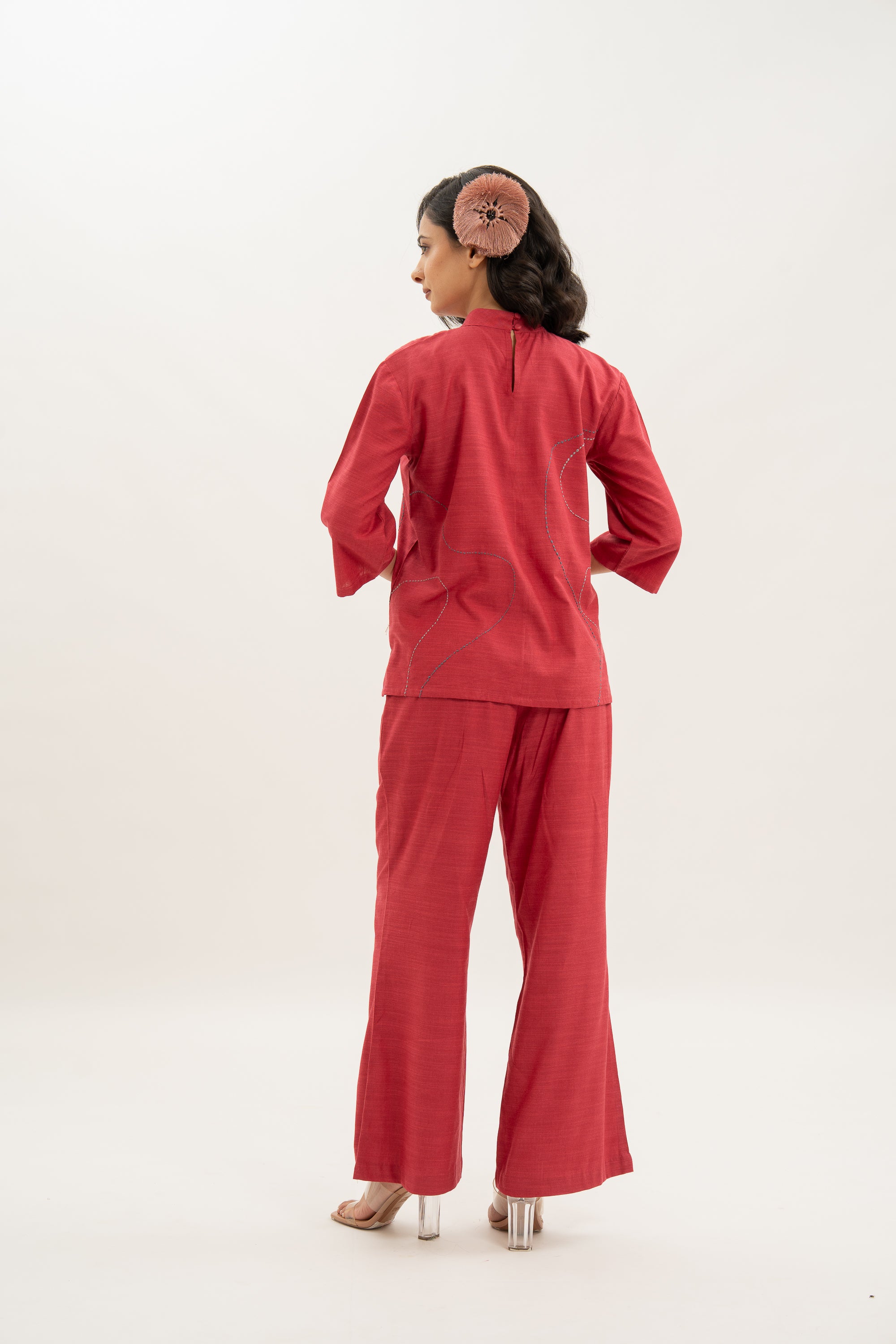 Kamal Talai Band Gala Top and Relax-Fit Pant Co-Ord Set