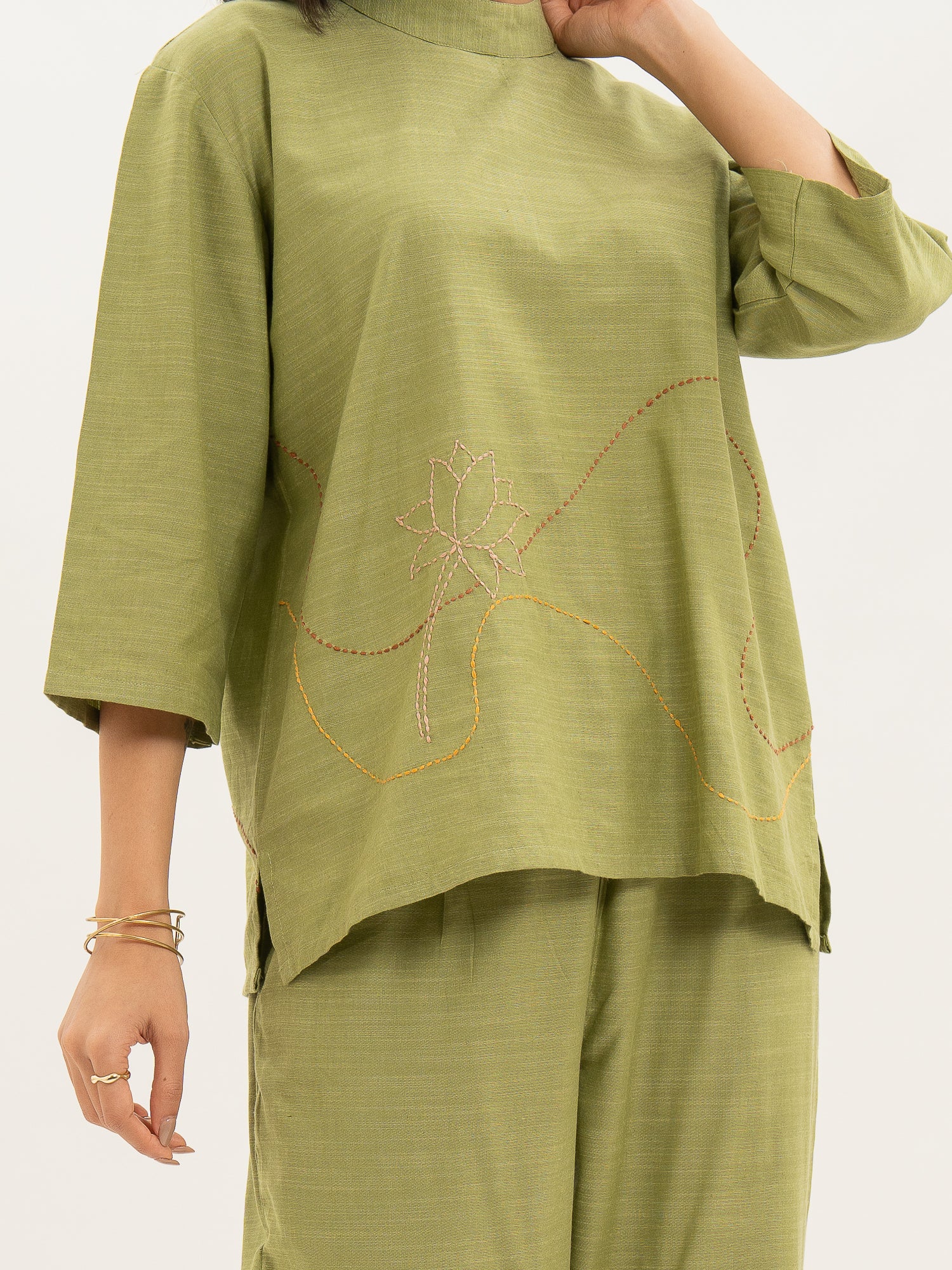 Kamal Talai Band Gala Top and Relax Fit Pant Co-Ord Set