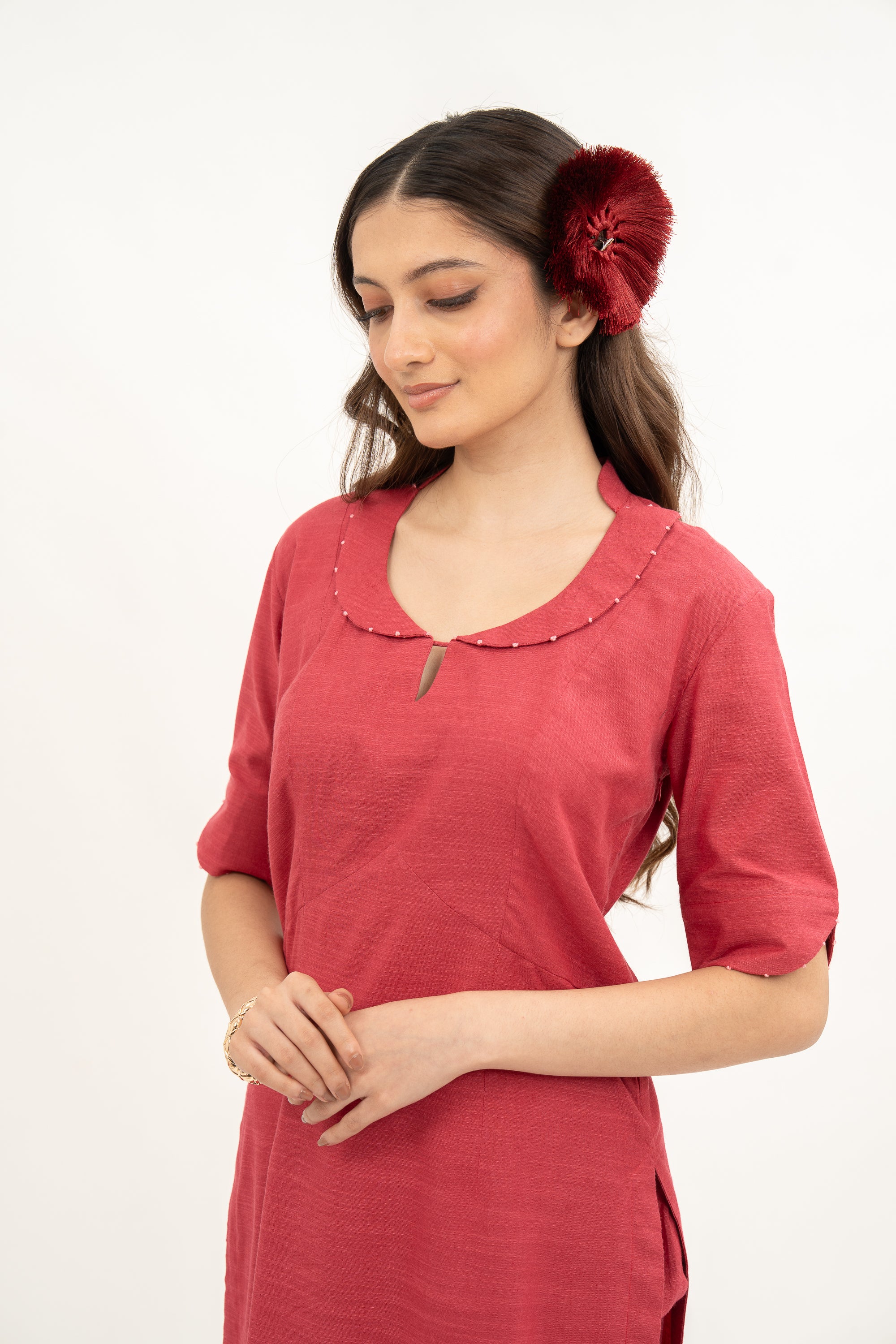 Kamal Talai Kamal Collar Kurta Set
