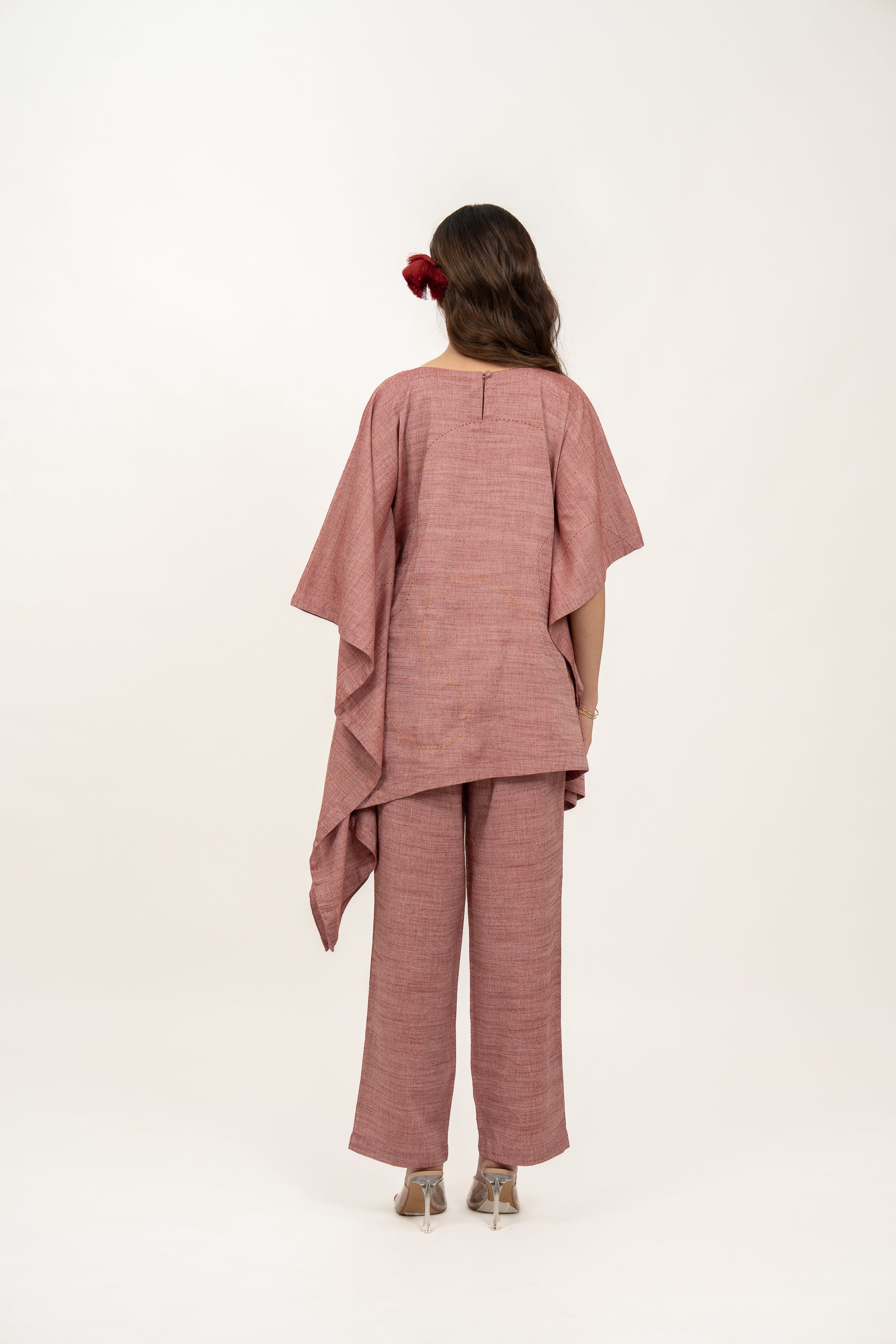 Kamal Talai Asymmetrical Kaftan Co-Ord Set