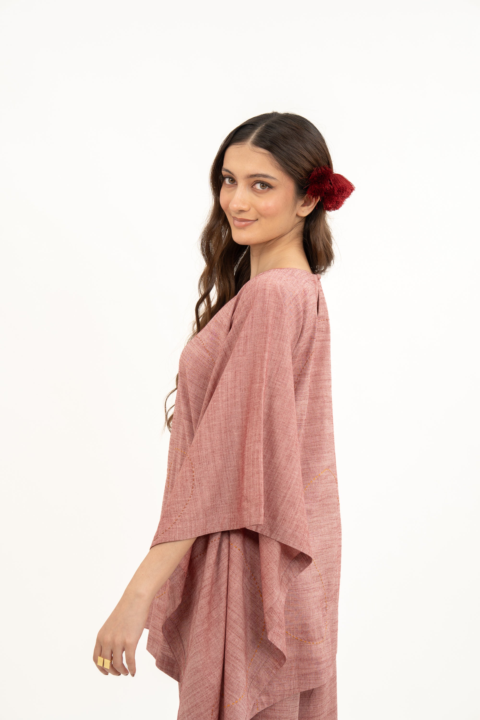 Kamal Talai Asymmetrical Kaftan Co-Ord Set