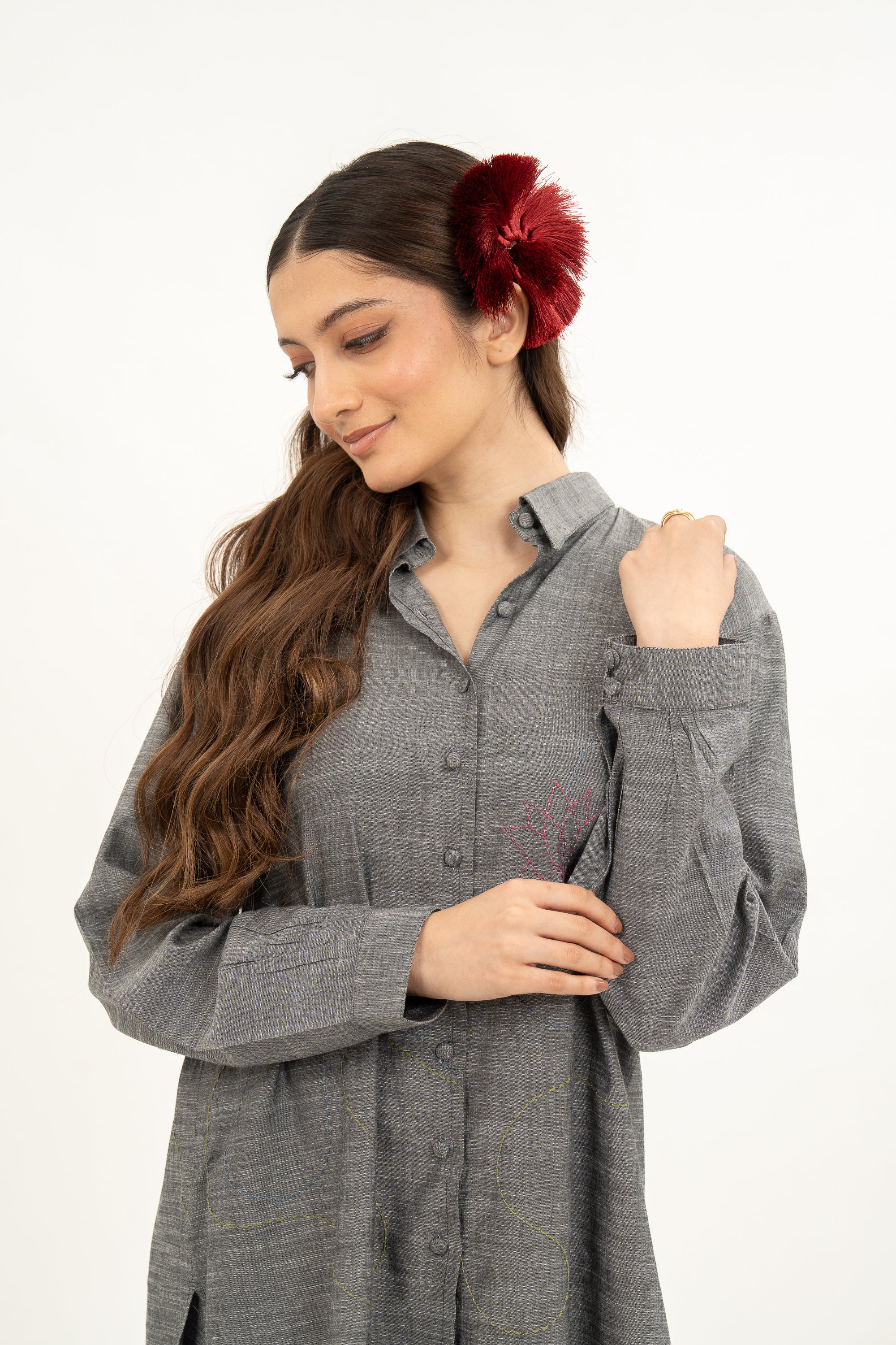 Kamal Talai  A-Line Shirt & Relax Fit Pant Co-Ord Set