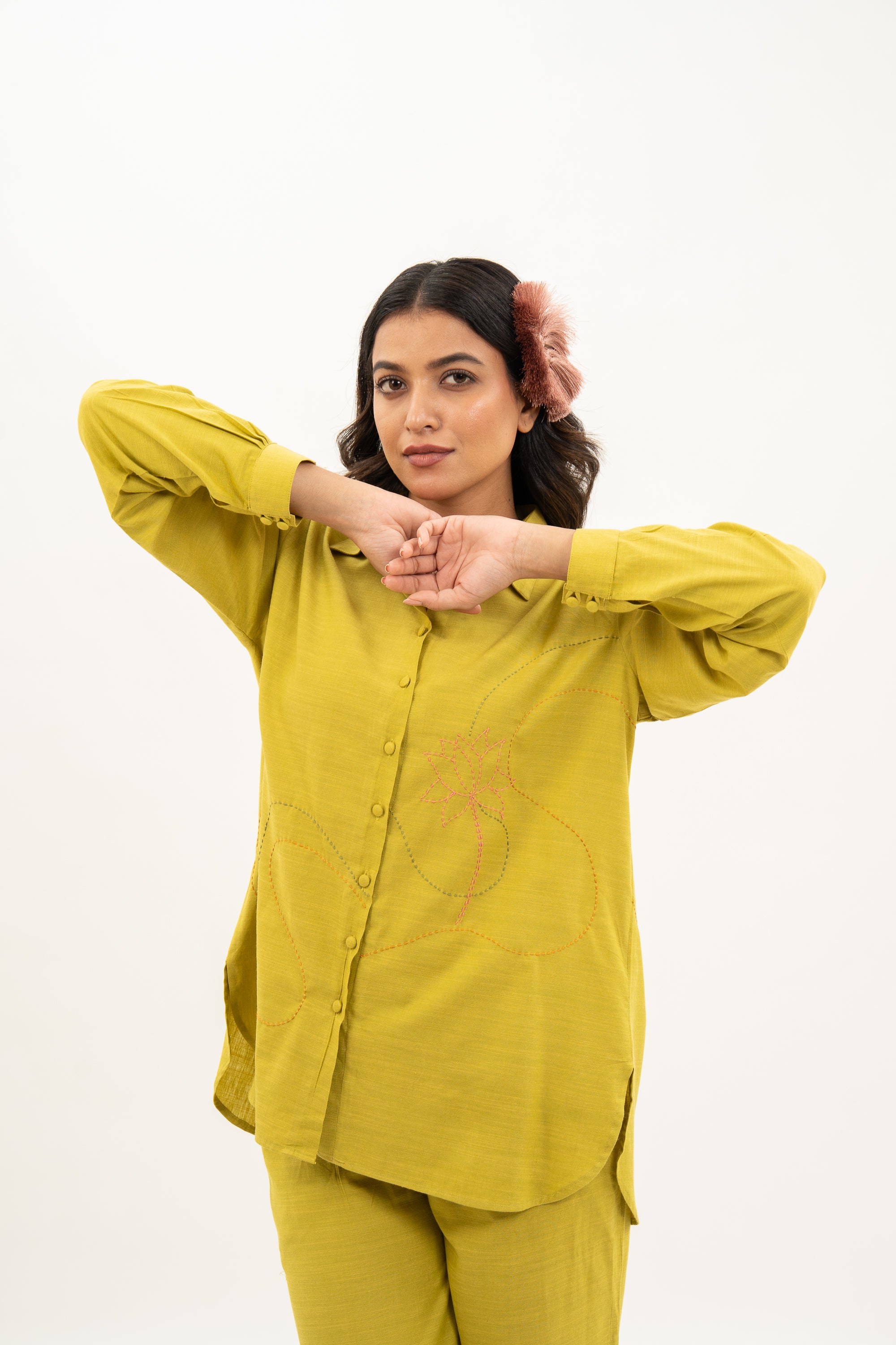 Kamal Talai A-Line Shirt & Relax Fit Pant Co-Ord Set