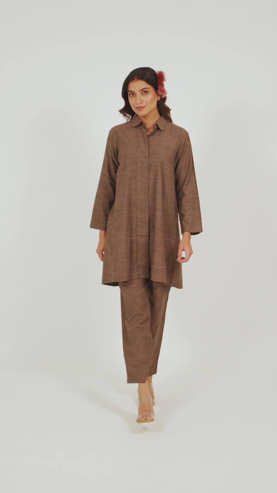 Kamal Talai Flared Shirt and Relax Fit Pant Co-Ord Set