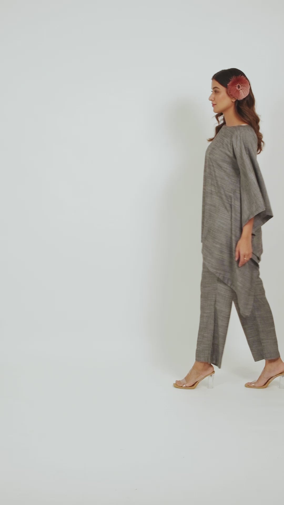 Kamal Talai Asymmetrical Kaftan Co-Ord Set