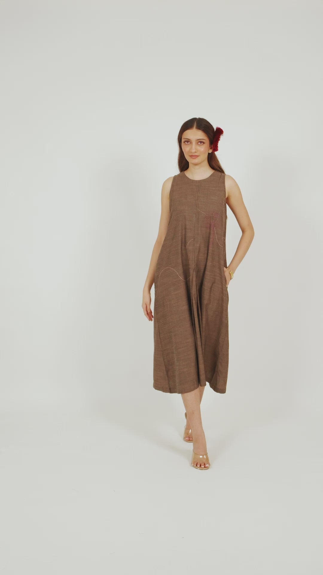 Kamal Talai A-Line Sleeveless Ethnic Dress