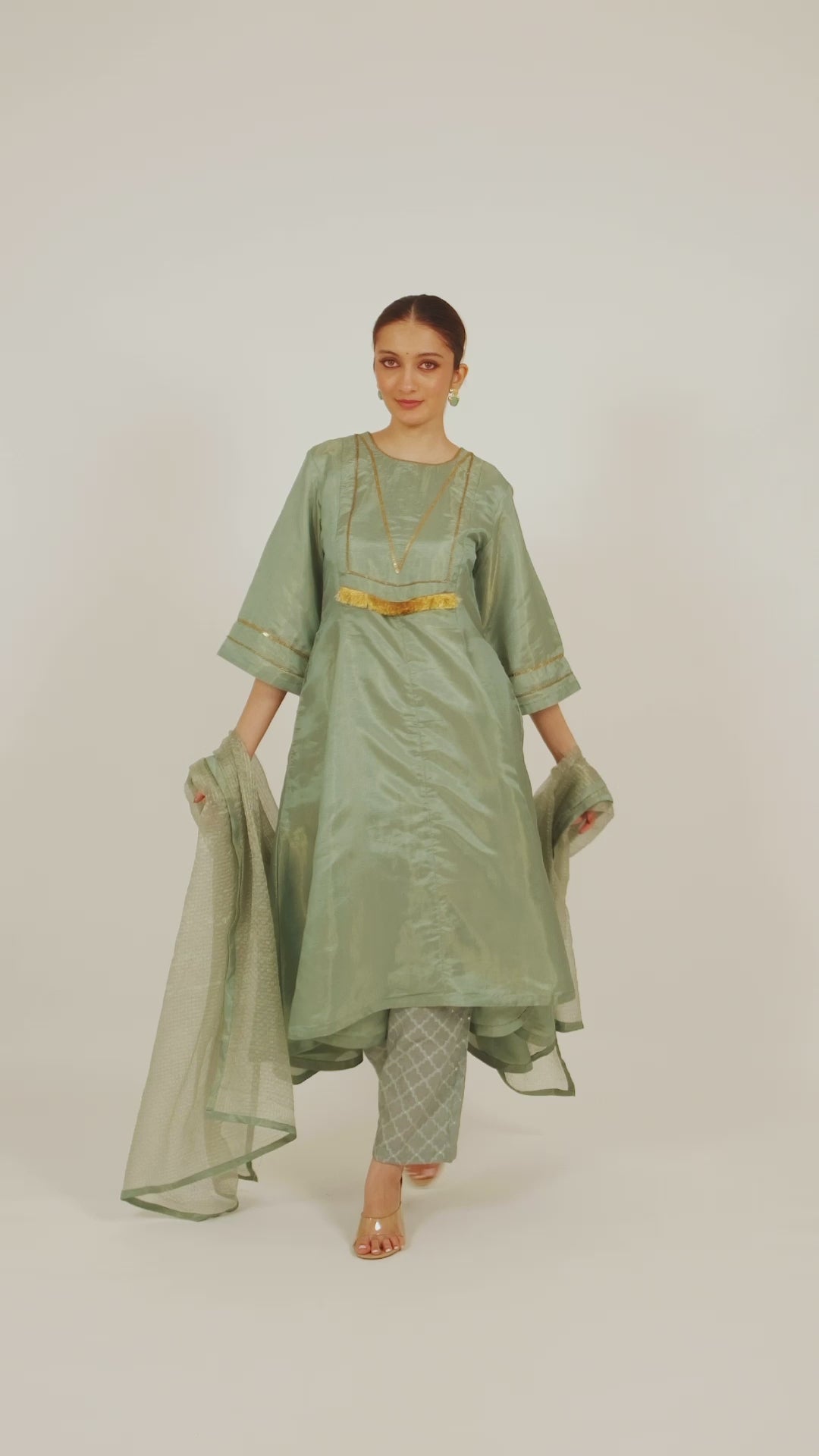 Miorah Zari Tissue Suit Set