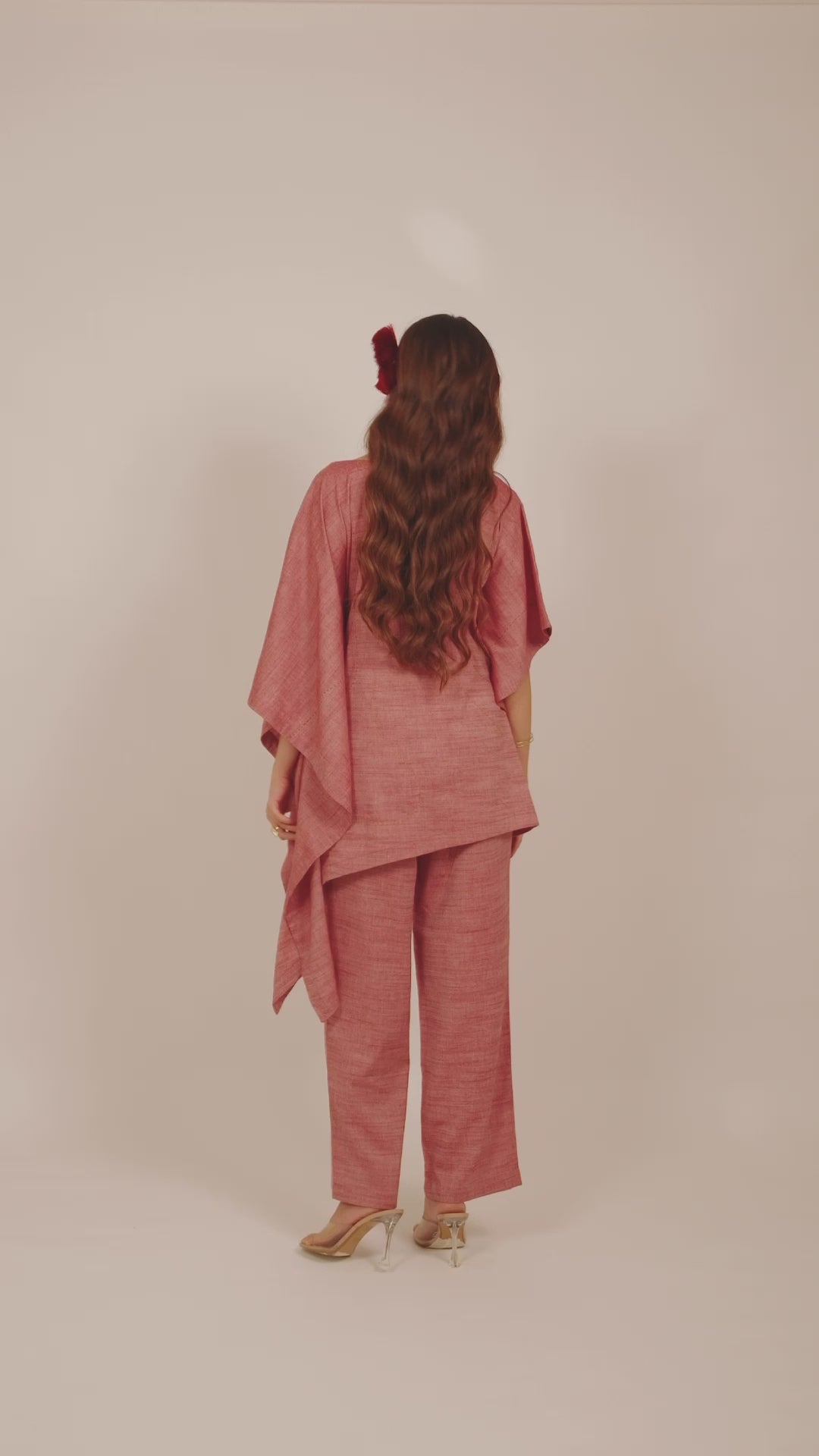 Kamal Talai Asymmetrical Kaftan Co-Ord Set