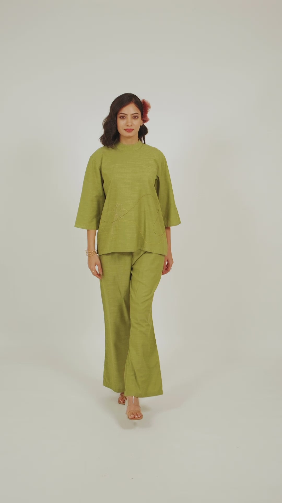 Kamal Talai Band Gala Top and Relax Fit Pant Co-Ord Set