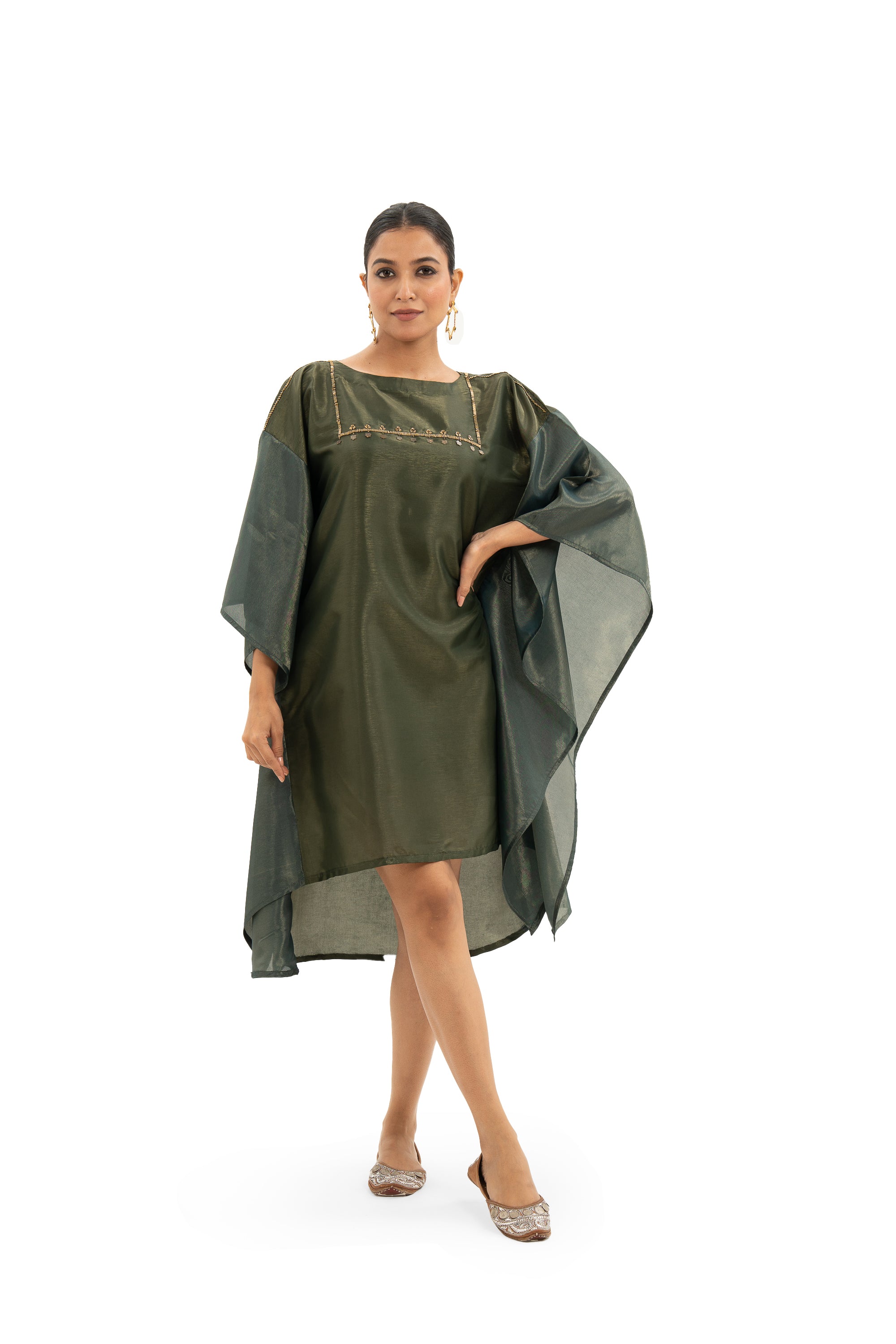 Miorah Zari Tissue Kaftan Ethnic Dress